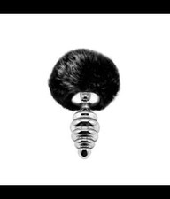 PLUG ANALE ACCIAIO CON CODA