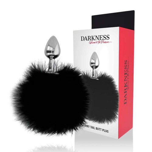 Darkness plug anale con coda - plug,