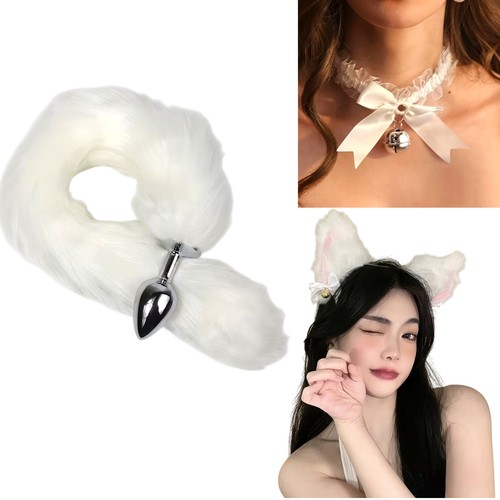 Set coda volpe pelliccia - set, di