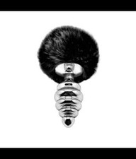 PLUG ANALE ACCIAIO CON CODA