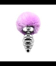 PLUG ANALE ACCIAIO CON CODA