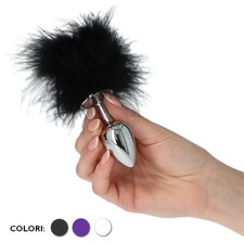 Plug anale dildo con coda e