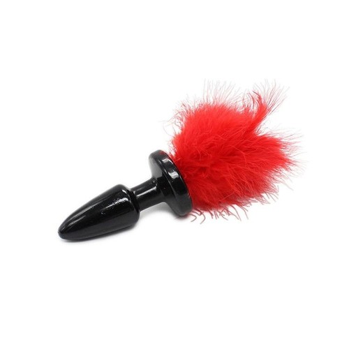 Plug anale coda rossa dildo